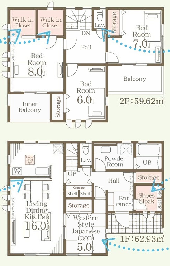 【Livele Garden】　栃木市岩舟町静　第9　全1邸の区画図|○区画図○
並列駐車3台可能
※車種によります