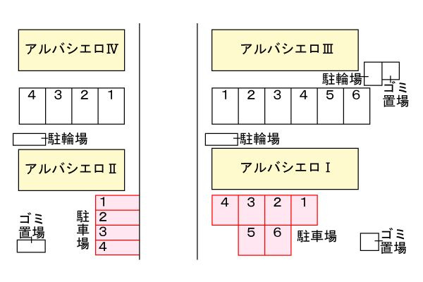 アルバシエロⅠの区画図