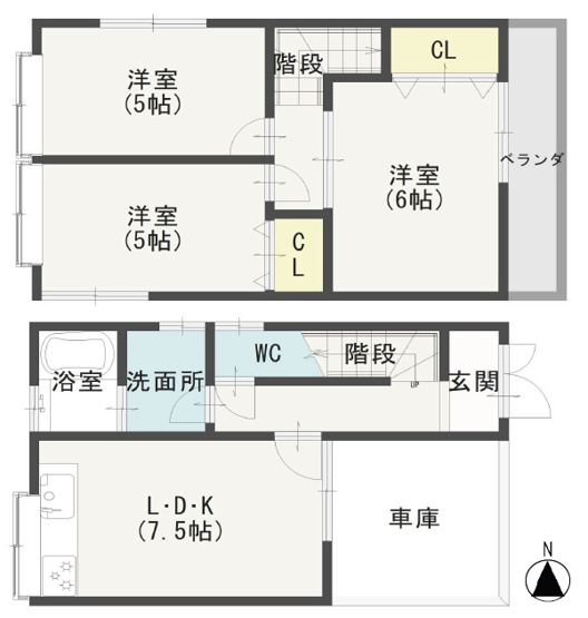 【間取り】 | 北舞子１丁目　中古戸建