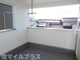【バルコニー】 | 郡山市日和田町日向新築一戸建て3棟 | 広々としたバルコニーです