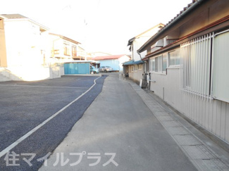 【前面道路含む現地写真】 | 郡山市日和田町日向新築一戸建て3棟 | 前面道路含む現地写真です