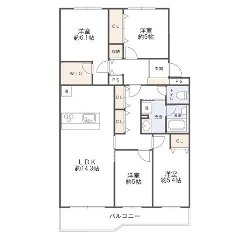 【間取り】 | 東建ニューハイツ海老名２号棟