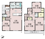 千葉市稲毛区萩台町　新築分譲住宅A号棟の画像