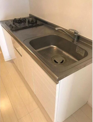 パークフラッツ博多吉塚　11階のキッチン|現状優先です。