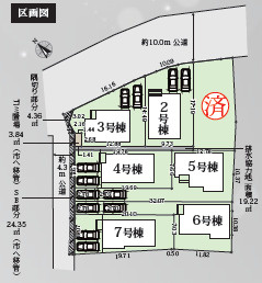 秦野市堀山下3期　新築戸建　全7棟3号棟の区画図