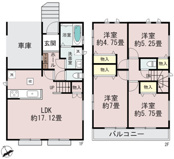 千葉市稲毛区萩台町　新築分譲住宅B号棟の画像