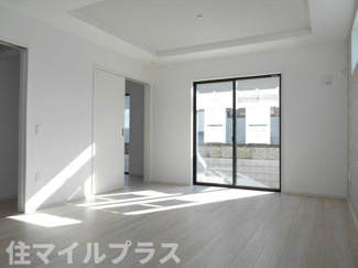 【居間・リビング】 | 郡山市安積町笹川新築一戸建て2棟 | おしゃれなリビングです