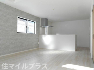 【居間・リビング】 | 郡山市安積町笹川新築一戸建て2棟 | ゆったり過ごせるリビングです