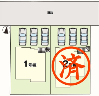 【区画図】 | 郡山市安積町笹川新築一戸建て2棟