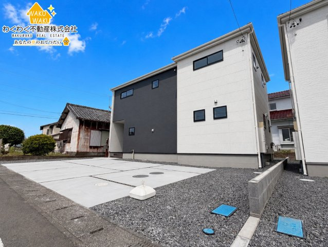 牧之原市静波／2期　新築戸建の前面道路含む現地写真|2026年6月上旬撮影