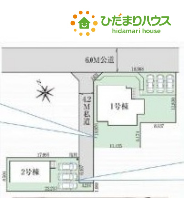 深谷市上柴町東　新築一戸建て　グラファーレ　02の駐車場