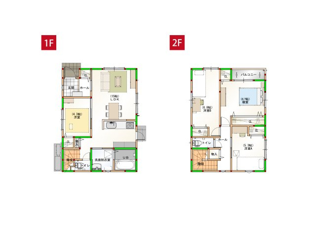 高知市与力町建売の間取り