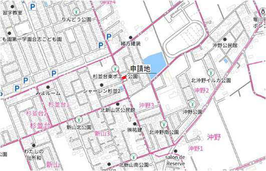 よかタウン／菊陽町沖野3丁目2期／1号棟の地図