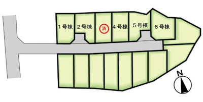 【区画図】 | 藤沢市本藤沢2期 新築戸建  全6棟