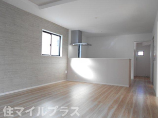 【居間・リビング】 | 郡山市安積町笹川新築一戸建て2棟 | リビングです