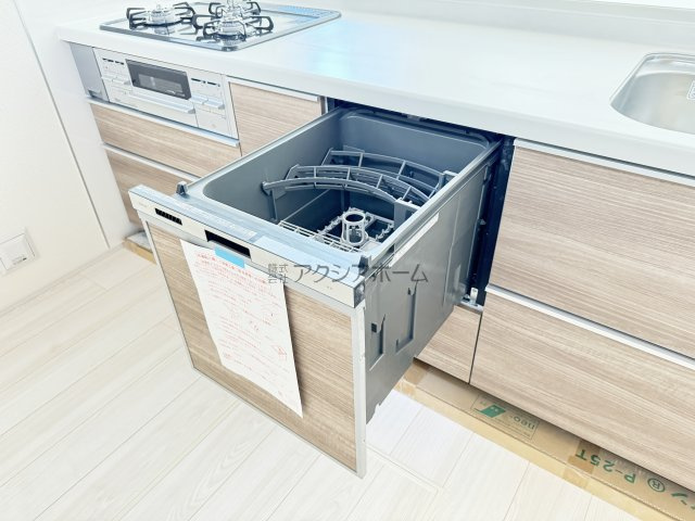 入間市下藤沢５丁目・全13棟　新築一戸建　1号棟　のキッチン|便利な食洗器付き♪