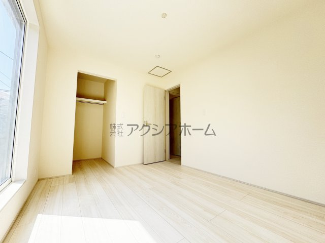 入間市下藤沢５丁目・全13棟　新築一戸建　1号棟　の寝室|洋室　6.0帖（南側）