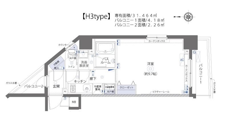 新品家具付きマンション熊野町8(KaGood東京)