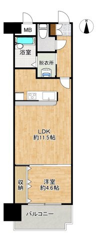 朝日プラザ大和町の間取り