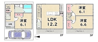 【外観】 | 中京区壬生森町 | 《新築参考プラン》