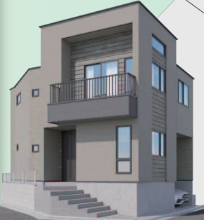 神奈川区松見町215①の外観パース