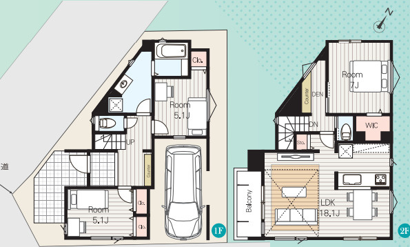 神奈川区松見町215①の間取り