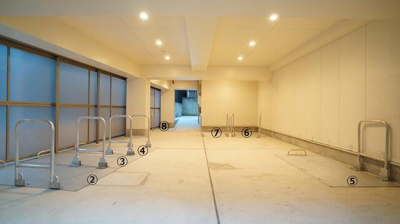 【駐車場】 | ラフォンテ町屋 | バイク置き場 