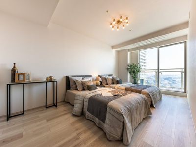 【寝室】 |  Ｗコンフォートタワーズウエスト | ～10帖超のマスターベッドルーム～