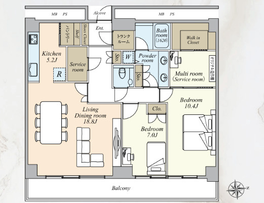 【間取り】 |  Ｗコンフォートタワーズウエスト | ～間取図～