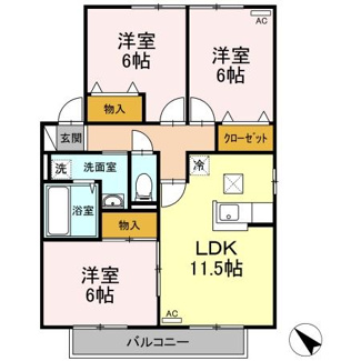 【間取り】 | サンコート　C棟