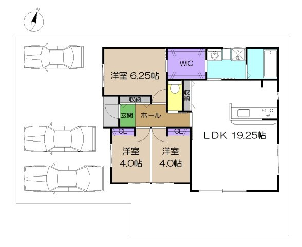 【間取り】 | 新築住宅　高知市南万々D号地