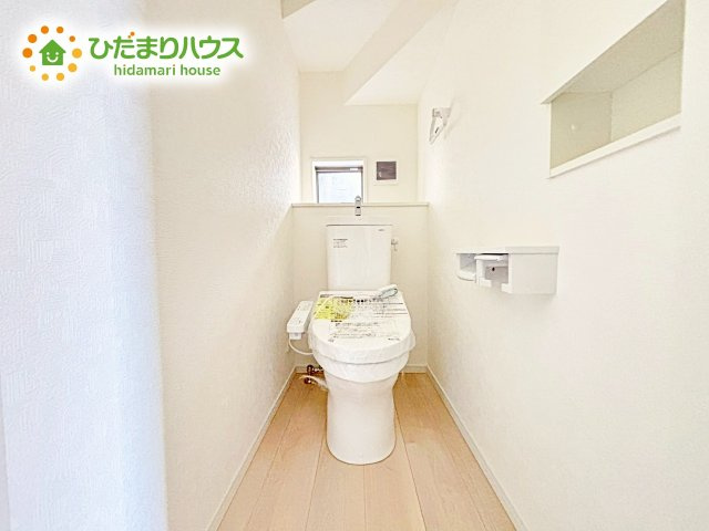 【トイレ】 | 笠間市笠間第3　新築戸建　2号棟 | 1・2階にトイレあるため、同時に利用でき混雑を避けられますね