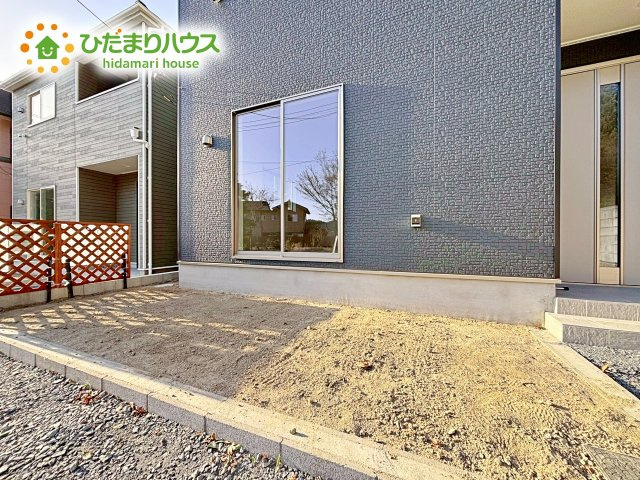 【庭】 | 笠間市笠間第3　新築戸建　2号棟 | お子様の元気なお外遊びも、自宅のお庭なら安心ですね(^^♪