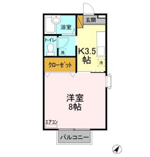 【間取り】 | ヴィルヌーブさくら Ｃ