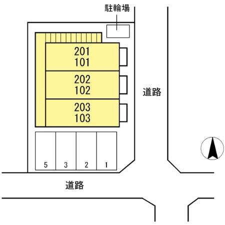 セジュールななみの区画図