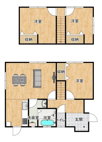 山陽小野田市高千帆2丁目の間取り