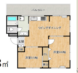 グリーンヒル山本通の間取り