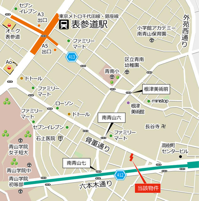 ＶＯＲＴ南青山Ⅰ別館の地図