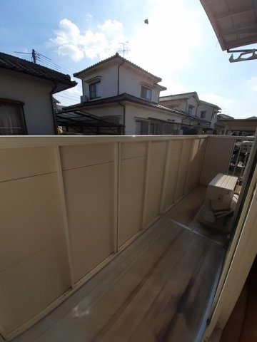 アミューズＣのバルコニー