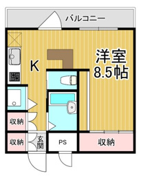 西北チェリーマンションの間取り