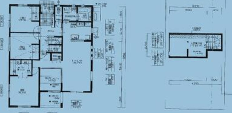 【中古戸建】富岡市君川の間取り|■間取り図｜敷地面積：416.77（約126.07坪）　建物面積：115.10（約34.81坪）