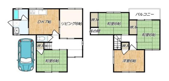 若松町4丁目貸家の間取り
