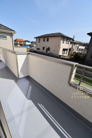 ハートフルタウン 　ひたちなか市足崎1474番　Aのバルコニー|お部屋から出られるバルコニーです。ちょっと気分転換に外の景色を眺めて深呼吸もいいですね。
