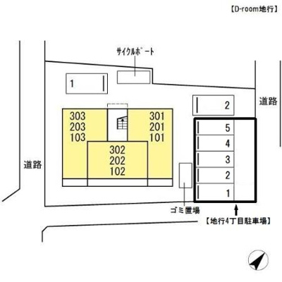 【区画図】 | D-room地行