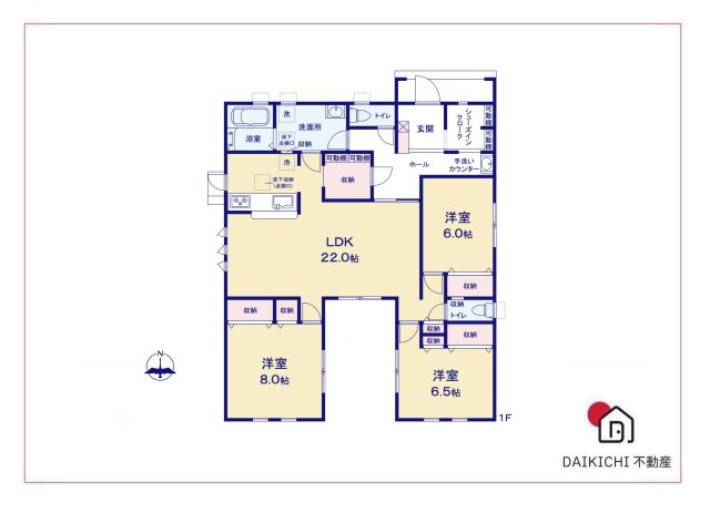 【間取り】 | 深谷市田中第3　リーブルガーデン　新築戸建　全3棟　3号棟 | 3号棟