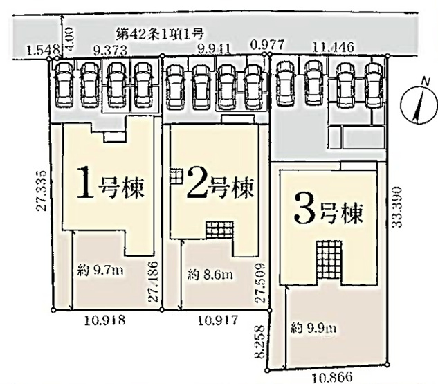 【区画図】 | 深谷市田中第3　リーブルガーデン　新築戸建　全3棟　3号棟