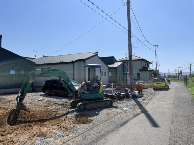 【前面道路含む現地写真】 | 深谷市田中第3　リーブルガーデン　新築戸建　全3棟　3号棟 | 4/16撮影