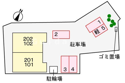 【区画図】 | レジデンスかぎろひⅡ