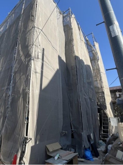 板橋区蓮沼町のアパートの外観