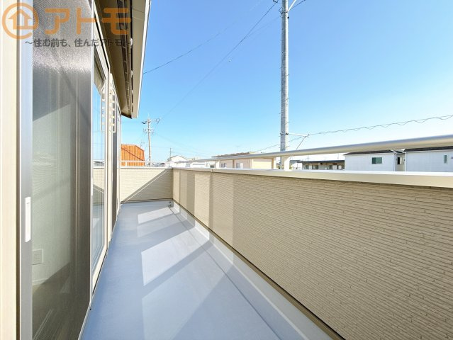 【バルコニー】 | 清水区北矢部町一丁目　新築戸建　3号棟 | 陽当りの良いバルコニーはお洗濯物はもちろんお布団もふかふかになります♪